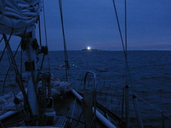 n�chtliche Ansteuerung von Helgoland 